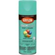 COLORmaxx Spray Paint + Primer, Satin Sea Glass, 12-oz. For Sale