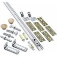 Folding Door Hardware Set, White, 60-In. on Sale