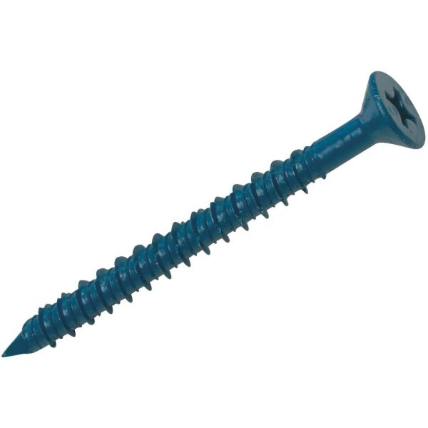 Hillman 1 4 In. x 2-3 4 In. Flat Concrete Screw Anchor (100 Ct.) For Cheap