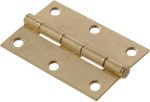 2  BRASS PLATED NARROW HINGE Hot on Sale