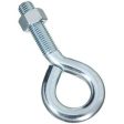 Eye Bolt With Hex Nut, Zinc, 3 4 x 6-In. Discount