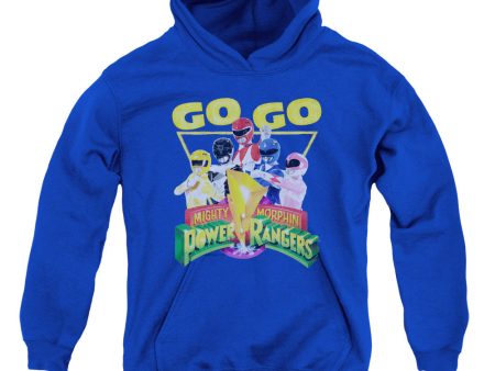 POWER RANGERS : GO GO YOUTH PULL OVER HOODIE ROYAL BLUE SM Online Hot Sale