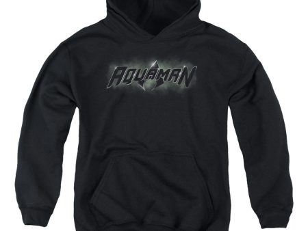 JUSTICE LEAGUE OF AMERICA : AQUAMAN TITLE YOUTH PULL OVER HOODIE Black MD Hot on Sale