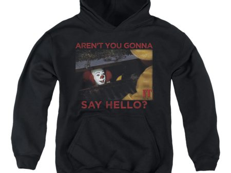 IT 1990 : HELLO YOUTH PULL OVER HOODIE Black SM Hot on Sale