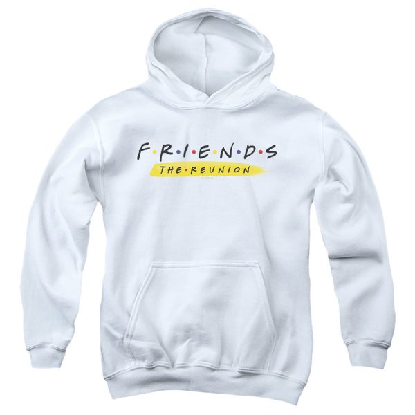 FRIENDS : REUNION LOGO YOUTH PULL OVER HOODIE White LG For Cheap