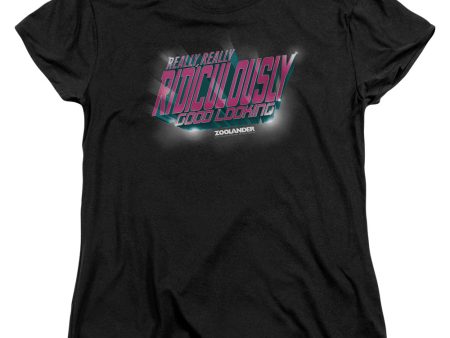 ZOOLANDER : RIDICULOUSLY GOOD LOOKING S\S WOMENS TEE BLACK XL Supply