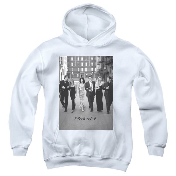 FRIENDS : WALK THE STREETS YOUTH PULL OVER HOODIE White MD Online now