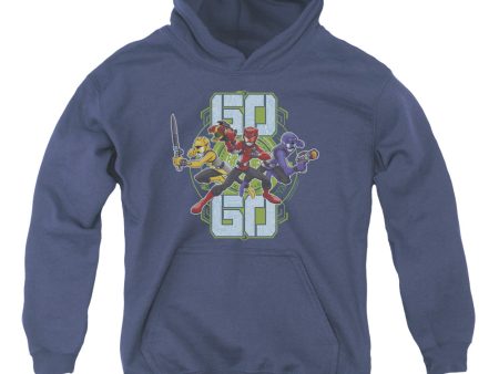 POWER RANGERS : GO GO YOUTH PULL OVER HOODIE Navy LG Online now