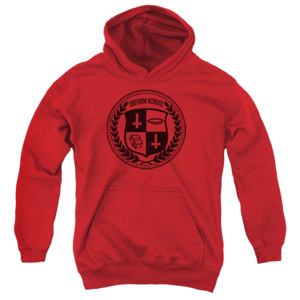 HELL FEST : DEFORM SCHOOL YOUTH PULL OVER HOODIE Red XL Fashion