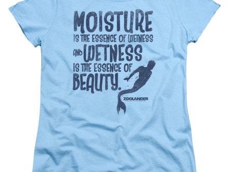 ZOOLANDER : MERMAN S\S WOMENS TEE Light Blue SM Sale