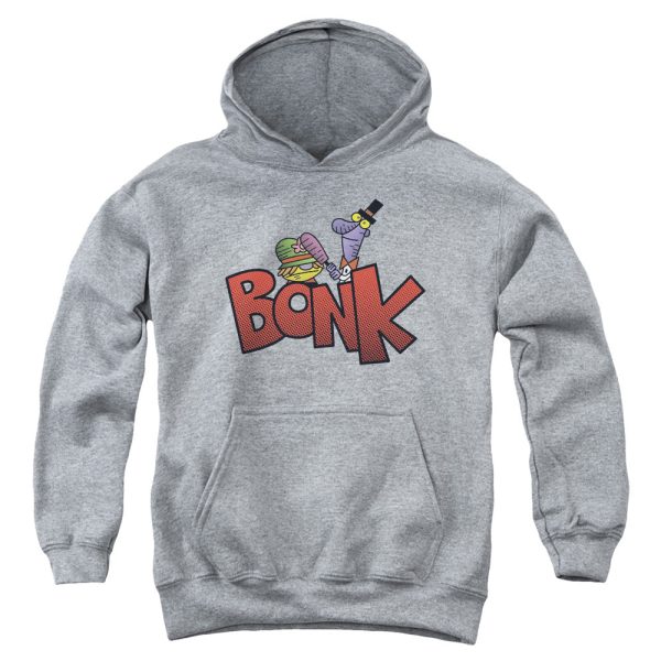 DEXTER S LABORATORY : BONK YOUTH PULL OVER HOODIE Athletic Heather LG Online Hot Sale