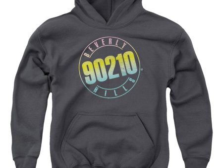 90210 : COLOR BLEND LOGO YOUTH PULL-OVER HOODIE CHARCOAL SM For Cheap