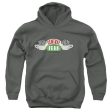 FRIENDS : CENTRAL PERK LOGO YOUTH PULL OVER HOODIE Charcoal LG For Discount