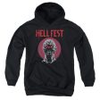 HELL FEST : LOGO YOUTH PULL OVER HOODIE Black XL Cheap