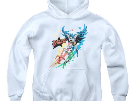 JUSTICE LEAGUE OF AMERICA : ALLEGIANCE YOUTH PULL OVER HOODIE WHITE SM Online now