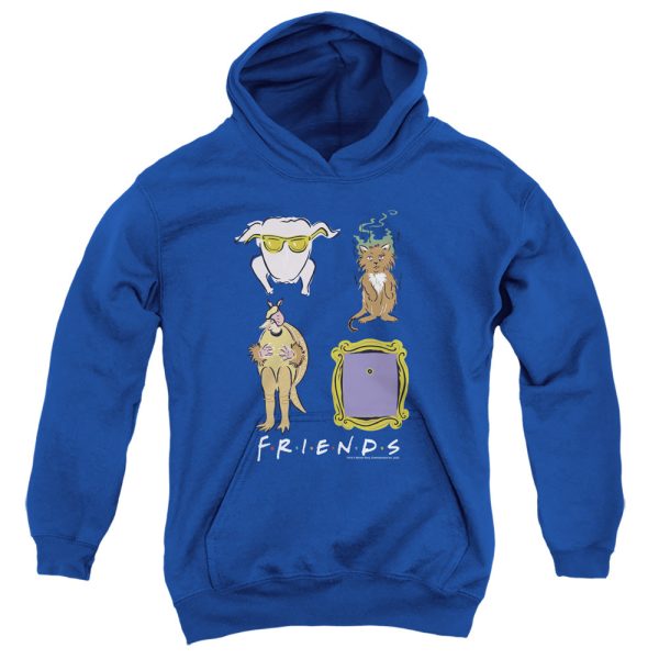 FRIENDS : SYMBOLS YOUTH PULL OVER HOODIE Royal Blue LG For Discount