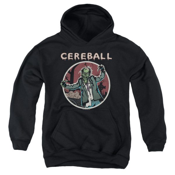 HELL FEST : CEREBALL YOUTH PULL OVER HOODIE Black LG Online now