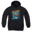 JUSTICE LEAGUE OF AMERICA : AQUA BUBBLES YOUTH PULL OVER HOODIE Black SM Online Hot Sale