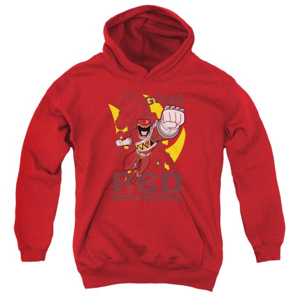 POWER RANGERS : GO RED YOUTH PULL OVER HOODIE RED MD Online now