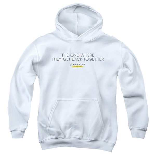 FRIENDS : THE ONE WITH REUNION YOUTH PULL OVER HOODIE White MD For Cheap