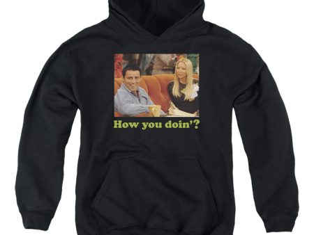 FRIENDS : JOEY HOW YOU DOIN? YOUTH PULL OVER HOODIE Black LG Discount