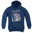 JUSTICE LEAGUE OF AMERICA : FASTEST MAN YOUTH PULL OVER HOODIE Navy LG For Cheap