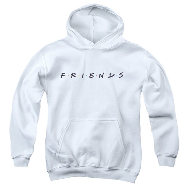 FRIENDS : LOGO YOUTH PULL OVER HOODIE White LG Fashion