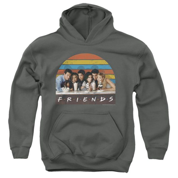 FRIENDS : SODA FOUNTAIN YOUTH PULL OVER HOODIE Charcoal MD on Sale