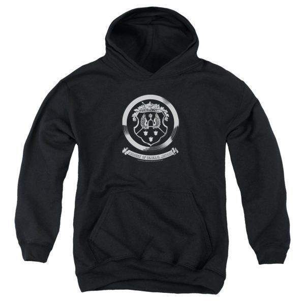 OLDSMOBILE : 1930S CREST EMBLEM YOUTH PULL OVER HOODIE Black LG For Cheap