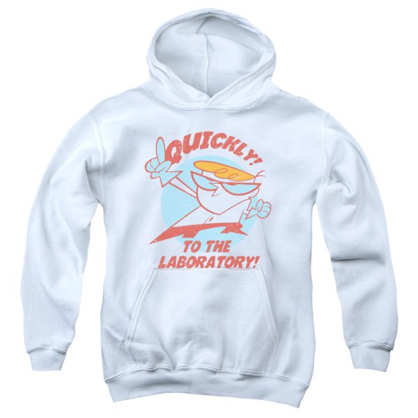 DEXTER S LABORATORY : QUICKLY YOUTH PULL OVER HOODIE WHITE LG Online Hot Sale