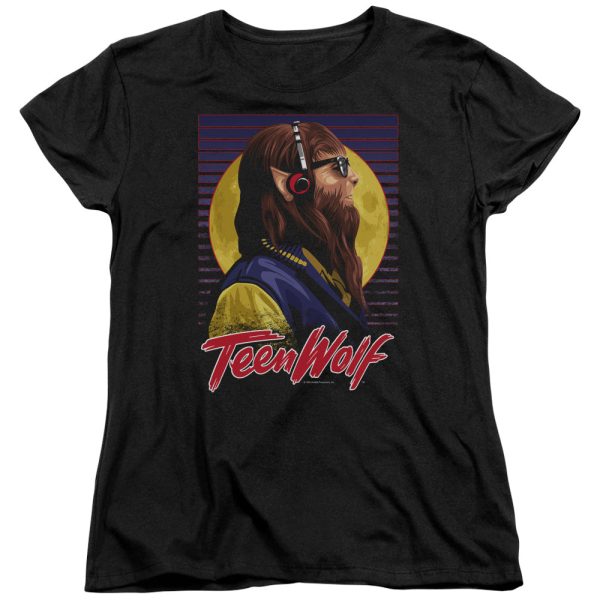 TEEN WOLF : HEADPHONE WOLF S\S WOMENS TEE Black 2X Hot on Sale