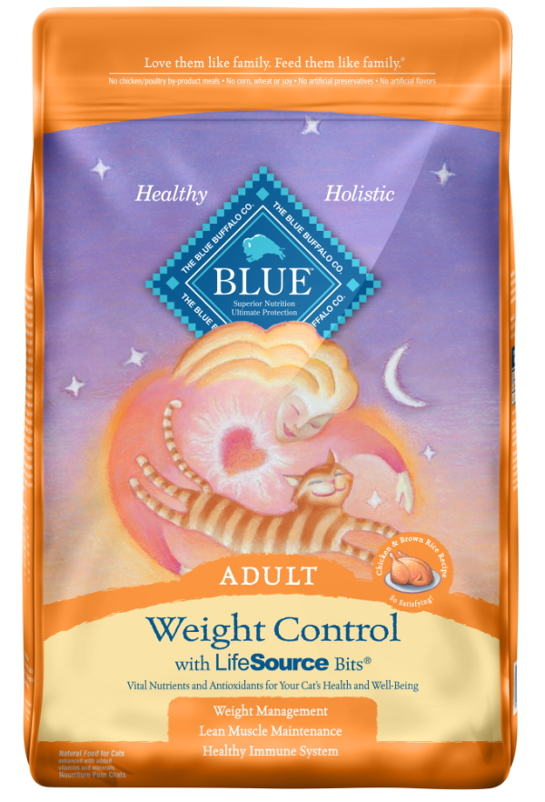 Blue Buffalo Weight Control Chicken & Brown Rice Recipe Adult Dry Cat Food For Discount