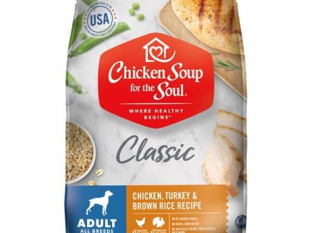 Chicken Soup For The Soul Chicken, Turkey & Brown Rice  Adult Recipe Dry Dog Food Hot on Sale